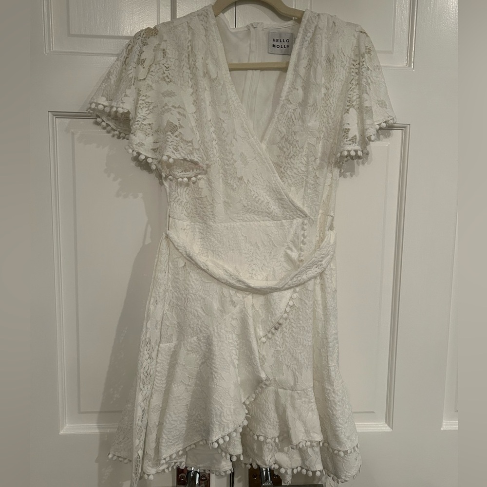 Hello Molly Lace White Dress